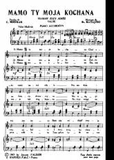 télécharger la partition d'accordéon Maman bien aimée (Mamo ty moja kochana) (Valse Chantée) au format PDF