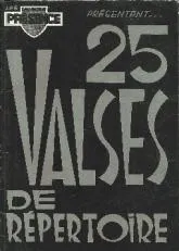 télécharger la partition d'accordéon Recueil 25 Valses de répertoire au format PDF
