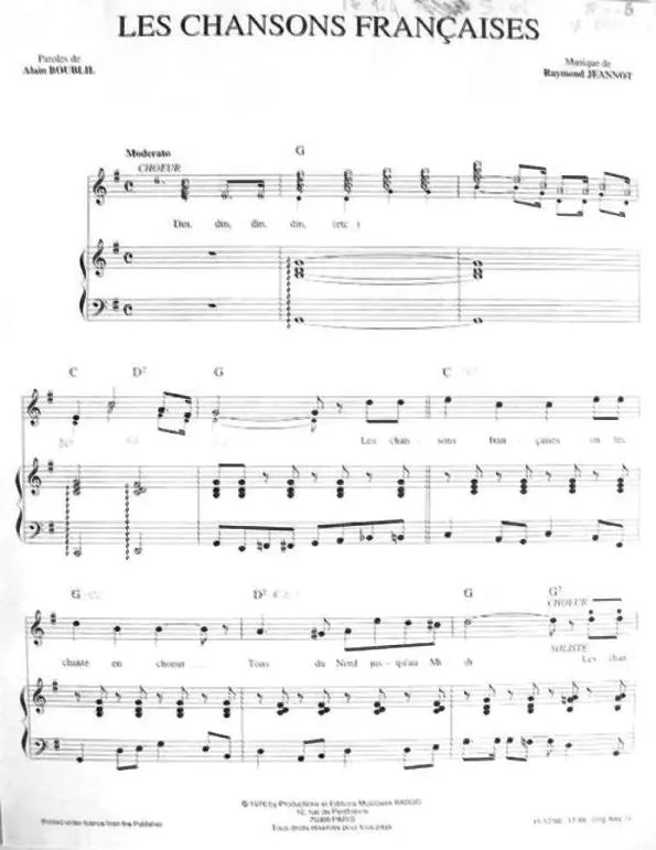 télécharger la partition d'accordéon Les Chansons Françaises (Chant : La Bande à Basile) au format PDF