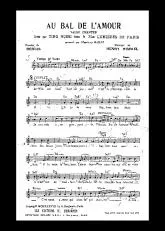 télécharger la partition d'accordéon Au bal de l'amour (Du film : Lumières de Paris) au format PDF