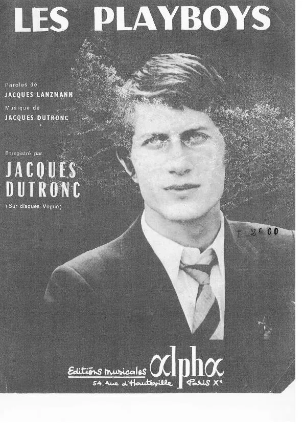 télécharger la partition d'accordéon Les playboys au format PDF