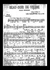 télécharger la partition d'accordéon Beau soir de Vienne (Valse Viennoise) au format PDF