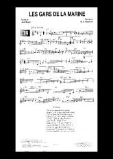 télécharger la partition d'accordéon Les gars de la marine (Du film : Le capitaine Craddock) (Marche Chantée) au format PDF