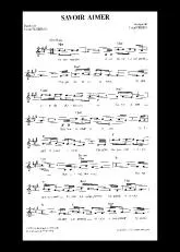 télécharger la partition d'accordéon Savoir aimer (Chant : Florent Pagny) au format PDF