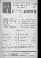 télécharger la partition d'accordéon Recueil : 5 Morceaux garantis 100% Accordéon (Album n°2) au format PDF