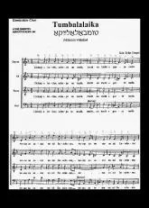 télécharger la partition d'accordéon Tumbalalaika (Chant : Soprano Alto Ténor Basse) au format PDF
