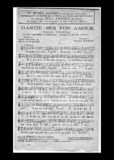 télécharger la partition d'accordéon Garde moi ton amour (Du film : Après l'amour) (Valse Chantée) au format PDF