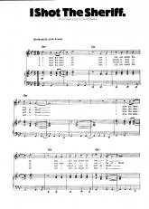 télécharger la partition d'accordéon I shot the sheriff au format PDF
