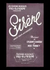 télécharger la partition d'accordéon Sirène (Valse) au format PDF