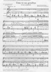 télécharger la partition d'accordéon Time to say goodbye : Con te partiro  (Arrangement : Otto Eckelmann) (Chant : Andrea Bocelli / Sarah Brightman) (Duos) au format PDF