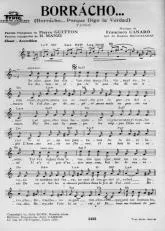 télécharger la partition d'accordéon Borràcho (Borràcho Porque Digo la Verdad) (Tango) au format PDF