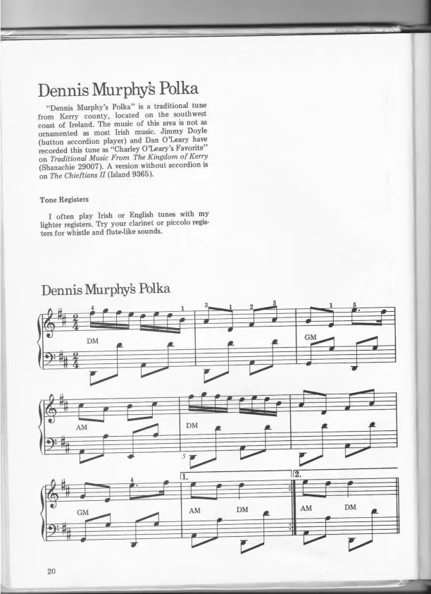 télécharger la partition d'accordéon Dennis Murphy's Polka au format PDF