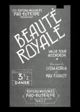 télécharger la partition d'accordéon Beauté Royale (Valse) au format PDF