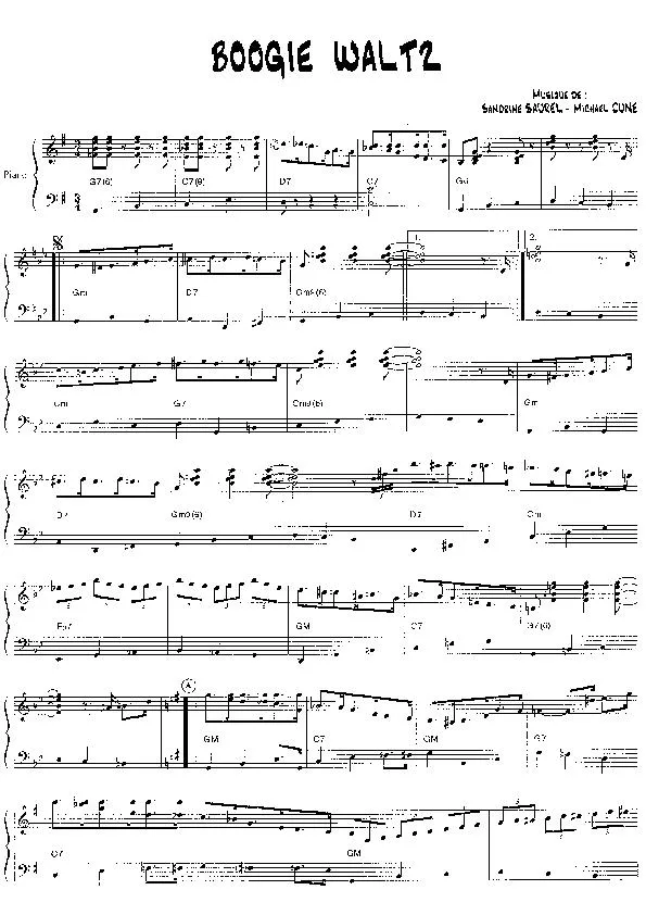 télécharger la partition d'accordéon Boogie Waltz au format PDF