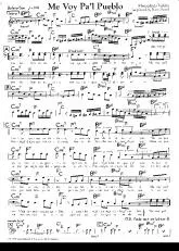 télécharger la partition d'accordéon Me voy pa'l pueblo (Quand elle danse) (Trio los Panchos/Dario Moreno) au format PDF
