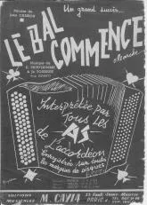 télécharger la partition d'accordéon Le bal commence + Brise matinale + Ça tourne rond + Fais moi confiance au format PDF