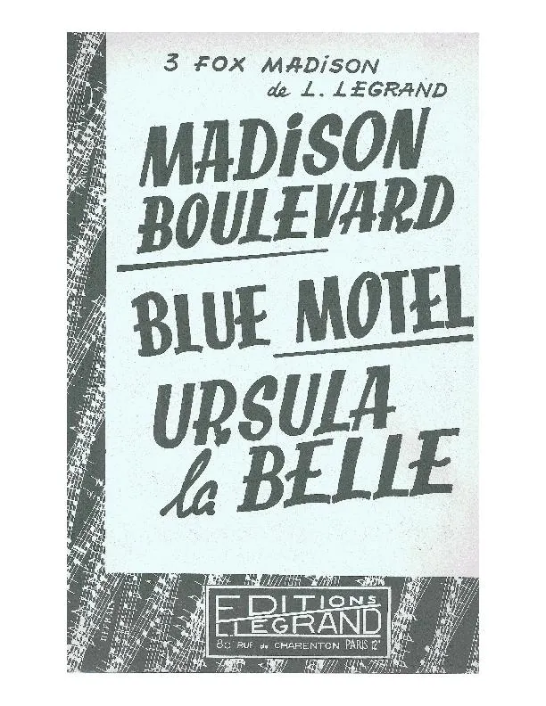télécharger la partition d'accordéon Recueil 3 Fox Madison au format PDF