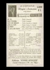 télécharger la partition d'accordéon Recueil : 6 Morceaux garantis 100% Accordéon (Album n°3) au format PDF