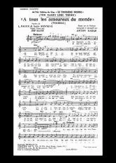 télécharger la partition d'accordéon A tous les amoureux du monde (The Larry lime theme) (Voorbij) (Du film : Le troisième homme) au format PDF