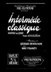 télécharger la partition d'accordéon Intermède classique au format PDF