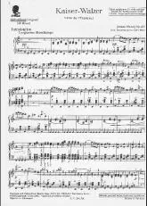 télécharger la partition d'accordéon Kaiser walzer (Valse de l'Empereur) (Arrangement Curt Mahr) au format PDF