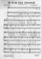 télécharger la partition d'accordéon Je n'ai pas changé (No vengo ni voy) (Chant : Julio Iglesias) au format PDF