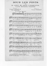télécharger la partition d'accordéon Sous les ponts (Du point du jour à Charenton) (Valse Musette Chantée) au format PDF