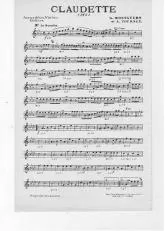 télécharger la partition d'accordéon Claudette (Samba) au format PDF