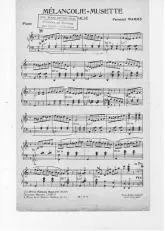 télécharger la partition d'accordéon Mélancolie Musette (Valse) au format PDF