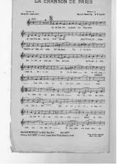 télécharger la partition d'accordéon La chanson de Paris au format PDF