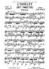 télécharger la partition d'accordéon L'Oiselet (Het Vogeltje) (Polka) au format PDF