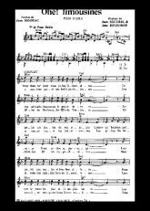 télécharger la partition d'accordéon Ohé Limousines (Paso Doble) au format PDF