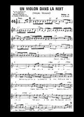 télécharger la partition d'accordéon Un violon dans la nuit (Tango) au format PDF