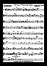 télécharger la partition d'accordéon Milonga Amor de tango au format PDF