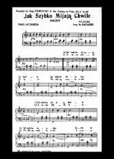 télécharger la partition d'accordéon Jak Szybko Mijaja Chwile (Folklore) au format PDF
