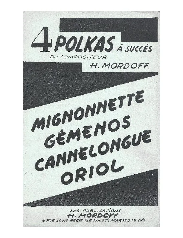 télécharger la partition d'accordéon 4 Polkas à succès (Orchestration Complète) au format PDF