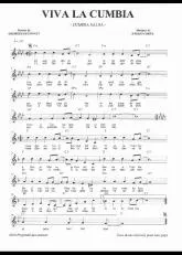 télécharger la partition d'accordéon Viva la cumbia (+ Paroles) au format PDF