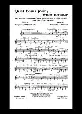 télécharger la partition d'accordéon Quel beau jour mon amour (Du film : Mon amour est près de toi) (Chant : Tino Rossi) (Fox Chanté) au format PDF