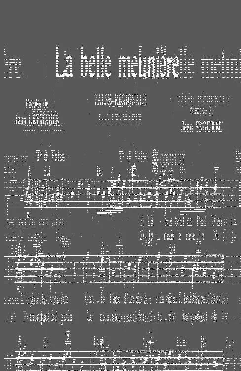 télécharger la partition d'accordéon La belle meunière (Valse Régionale) au format PDF