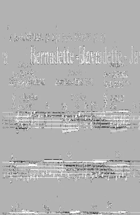 télécharger la partition d'accordéon Bernadette Java au format PDF