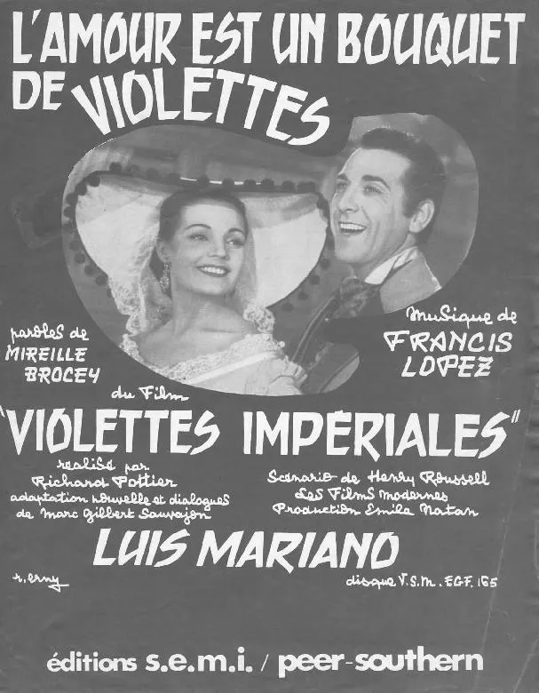 télécharger la partition d'accordéon L'amour est un bouquet de violettes (Valse) au format PDF