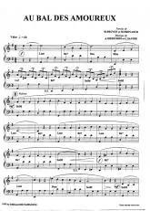 télécharger la partition d'accordéon Au bal des amoureux (Valse) au format PDF