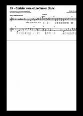 télécharger la partition d'accordéon Cerisier rose et pommier blanc au format PDF