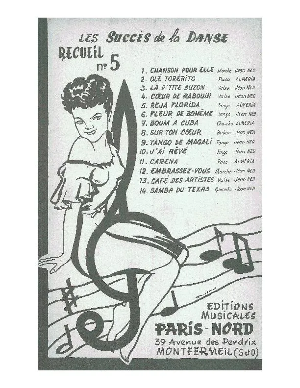 télécharger la partition d'accordéon Recueil : Les succès de la Danse (Recueil n°5) au format PDF