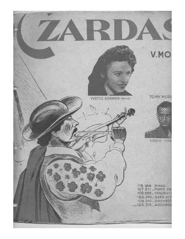 télécharger la partition d'accordéon Czardas de Monti (Arrangement Paul Reich) au format PDF