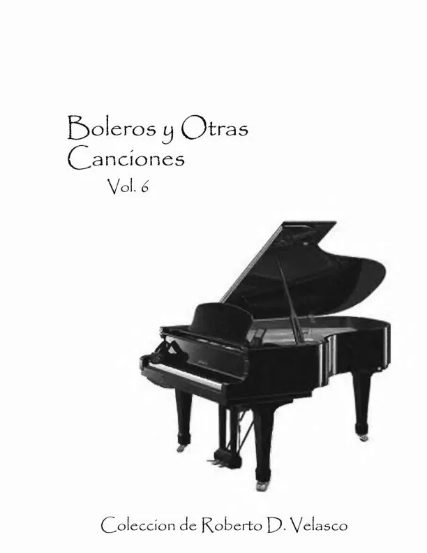 télécharger la partition d'accordéon Boleros y otras canciones (Volume 6) au format PDF