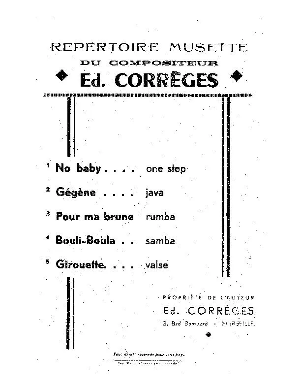 télécharger la partition d'accordéon Recueil répertoire musette (5 Titres) au format PDF