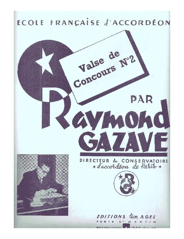 télécharger la partition d'accordéon Valse de concours n°2 (La valse de minuit) au format PDF