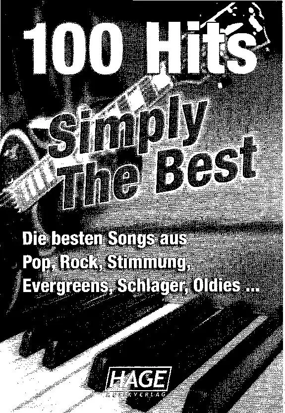 télécharger la partition d'accordéon 100 hits - Simply the best au format PDF