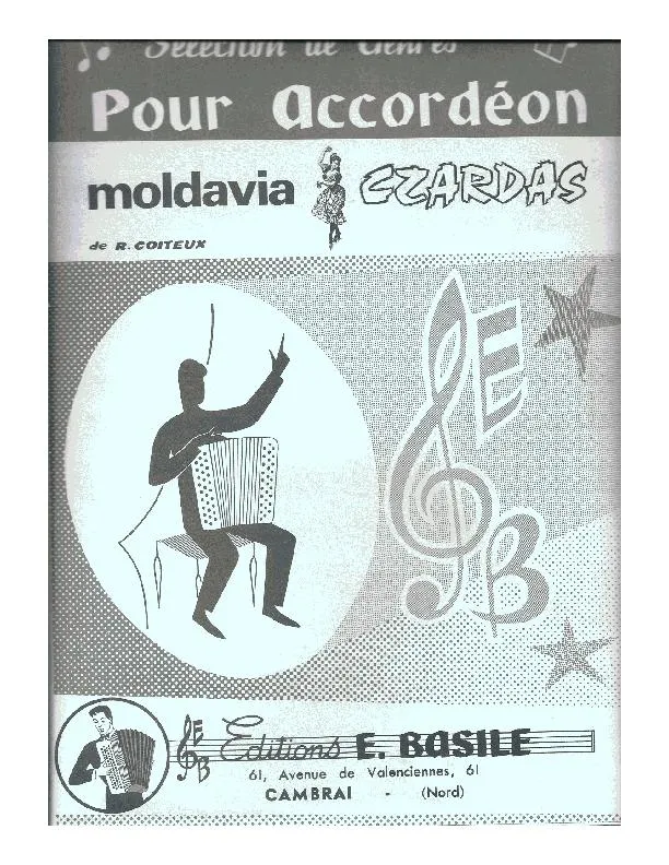 télécharger la partition d'accordéon Moldavia Czardas au format PDF